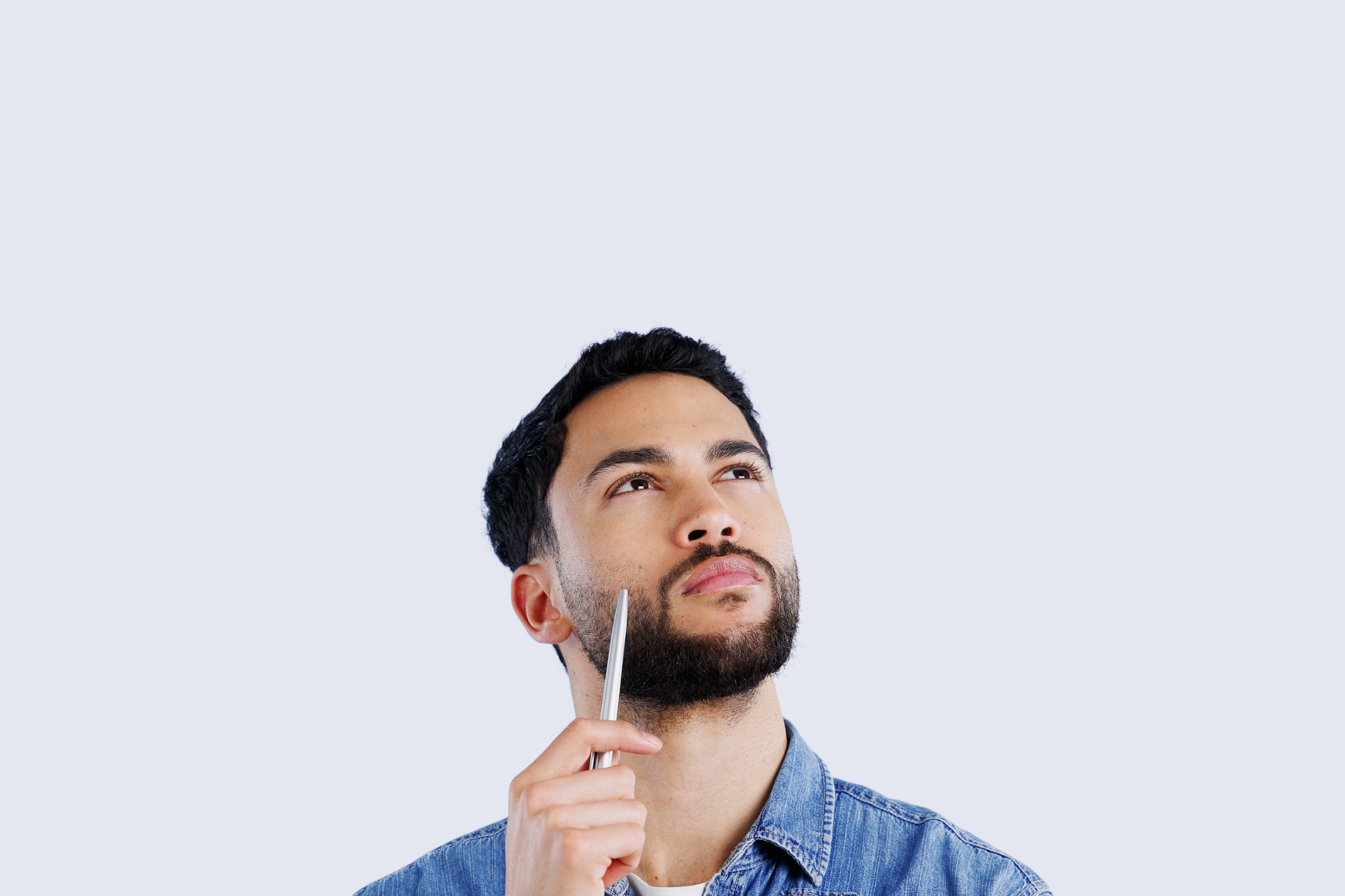 a man making a decision